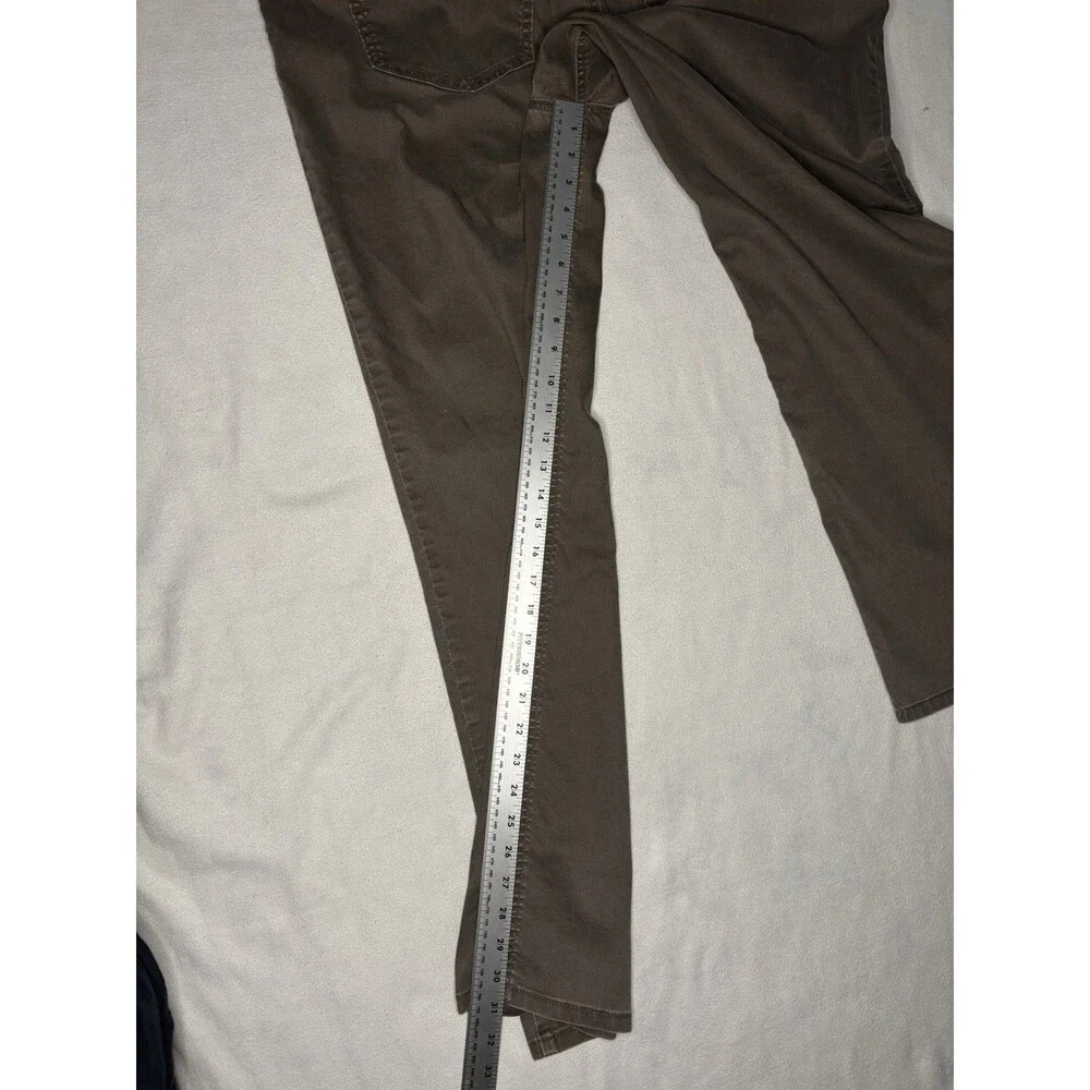 PrAna Slim Fit Pants Mens 42x32 Brown Excellent‎ Organic Cotton Breathe Hiking